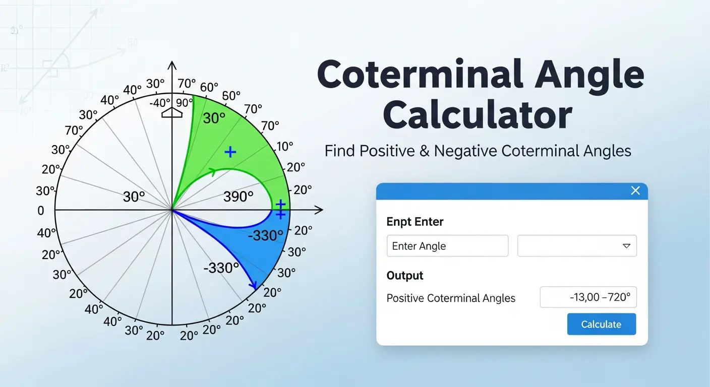 Coterminal Angle Calculator